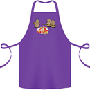 Potato Murder Funny Food BBQ Chef Cotton Apron 100% Organic Purple