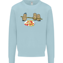 Potato Murder Funny Food BBQ Chef Kids Sweatshirt Jumper Light Blue