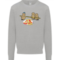Potato Murder Funny Food BBQ Chef Kids Sweatshirt Jumper Sports Grey