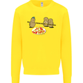 Potato Murder Funny Food BBQ Chef Kids Sweatshirt Jumper Yellow