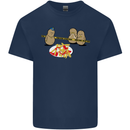 Potato Murder Funny Food BBQ Chef Kids T-Shirt Childrens Navy Blue