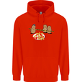 Potato Murder Funny Food BBQ Chef Mens 80% Cotton Hoodie Bright Red