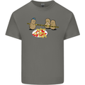 Potato Murder Funny Food BBQ Chef Mens Cotton T-Shirt Tee Top Charcoal