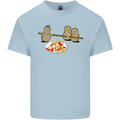 Potato Murder Funny Food BBQ Chef Mens Cotton T-Shirt Tee Top Light Blue