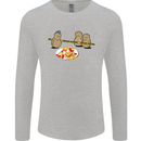Potato Murder Funny Food BBQ Chef Mens Long Sleeve T-Shirt Sports Grey