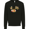 Potato Murder Funny Food BBQ Chef Mens Sweatshirt Jumper Black