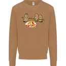 Potato Murder Funny Food BBQ Chef Mens Sweatshirt Jumper Caramel Latte