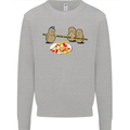 Potato Murder Funny Food BBQ Chef Mens Sweatshirt Jumper Sports Grey