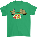 Potato Murder Funny Food BBQ Chef Mens T-Shirt Cotton Gildan Irish Green