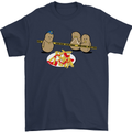 Potato Murder Funny Food BBQ Chef Mens T-Shirt Cotton Gildan Navy Blue