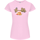 Potato Murder Funny Food BBQ Chef Womens Petite Cut T-Shirt Light Pink
