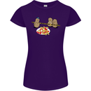 Potato Murder Funny Food BBQ Chef Womens Petite Cut T-Shirt Purple