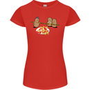 Potato Murder Funny Food BBQ Chef Womens Petite Cut T-Shirt Red