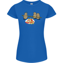 Potato Murder Funny Food BBQ Chef Womens Petite Cut T-Shirt Royal Blue