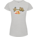 Potato Murder Funny Food BBQ Chef Womens Petite Cut T-Shirt Sports Grey