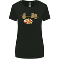 Potato Murder Funny Food BBQ Chef Womens Wider Cut T-Shirt Black