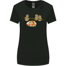 Potato Murder Funny Food BBQ Chef Womens Wider Cut T-Shirt Black