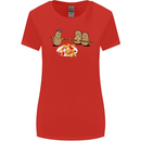 Potato Murder Funny Food BBQ Chef Womens Wider Cut T-Shirt Red