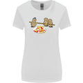 Potato Murder Funny Food BBQ Chef Womens Wider Cut T-Shirt White
