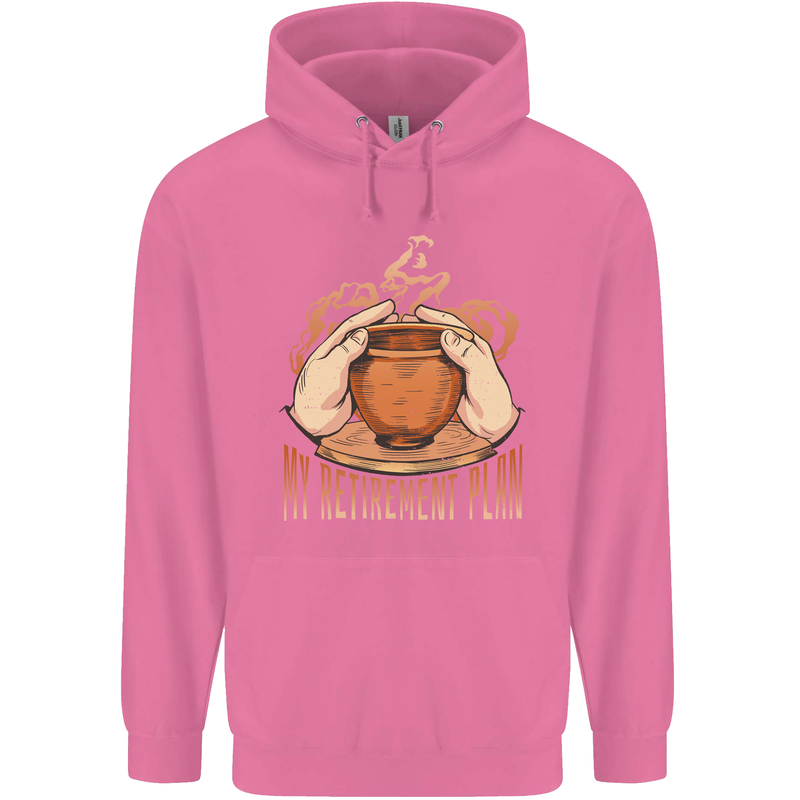 Pottery Retirement Plan Funny Childrens Kids Hoodie Azalea