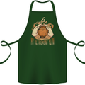 Pottery Retirement Plan Funny Cotton Apron 100% Organic Forest Green