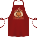 Pottery Retirement Plan Funny Cotton Apron 100% Organic Maroon