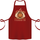 Pottery Retirement Plan Funny Cotton Apron 100% Organic Maroon