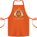 Pottery Retirement Plan Funny Cotton Apron 100% Organic Orange