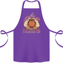 Pottery Retirement Plan Funny Cotton Apron 100% Organic Purple