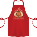 Pottery Retirement Plan Funny Cotton Apron 100% Organic Red