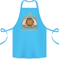 Pottery Retirement Plan Funny Cotton Apron 100% Organic Turquoise
