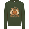 Pottery Retirement Plan Funny Kids Sweatshirt Jumper Forest Green