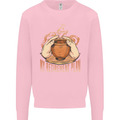 Pottery Retirement Plan Funny Kids Sweatshirt Jumper Light Pink