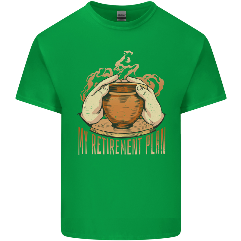 Pottery Retirement Plan Funny Kids T-Shirt Childrens Irish Green