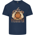 Pottery Retirement Plan Funny Mens Cotton T-Shirt Tee Top Navy Blue