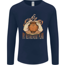Pottery Retirement Plan Funny Mens Long Sleeve T-Shirt Navy Blue