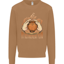 Pottery Retirement Plan Funny Mens Sweatshirt Jumper Caramel Latte