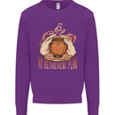 Pottery Retirement Plan Funny Mens Sweatshirt Jumper Purple