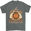 Pottery Retirement Plan Funny Mens T-Shirt 100% Cotton Charcoal