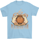 Pottery Retirement Plan Funny Mens T-Shirt 100% Cotton Light Blue