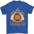 Pottery Retirement Plan Funny Mens T-Shirt 100% Cotton Royal Blue
