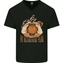 Pottery Retirement Plan Funny Mens V-Neck Cotton T-Shirt Black