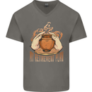 Pottery Retirement Plan Funny Mens V-Neck Cotton T-Shirt Charcoal