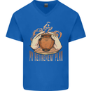 Pottery Retirement Plan Funny Mens V-Neck Cotton T-Shirt Royal Blue
