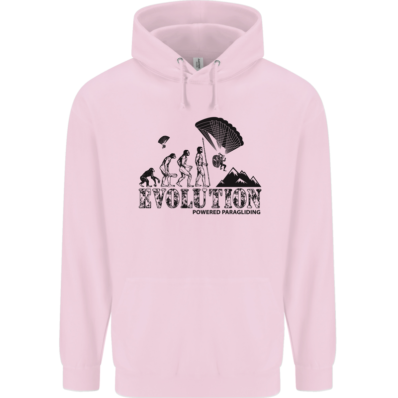 Powered Paragliding Evolution Paraglider Childrens Kids Hoodie Light Pink