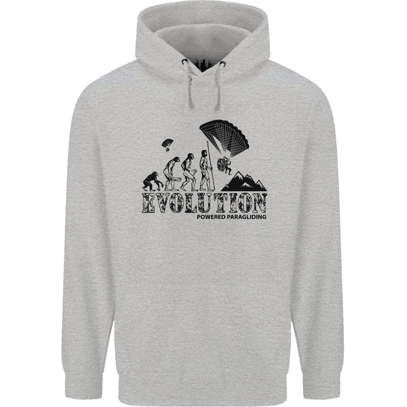 Powered Paragliding Evolution Paraglider Childrens Kids Hoodie Sports Grey