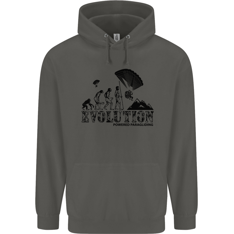 Powered Paragliding Evolution Paraglider Childrens Kids Hoodie Storm Grey