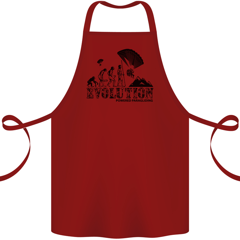 Powered Paragliding Evolution Paraglider Cotton Apron 100% Organic Maroon