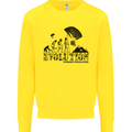 Powered Paragliding Evolution Paraglider Kids Sweatshirt Jumper Yellow
