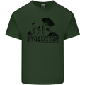 Powered Paragliding Evolution Paraglider Mens Cotton T-Shirt Tee Top Forest Green